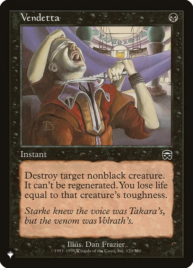 2020 The List Vendetta common #MMQ-170 common card image