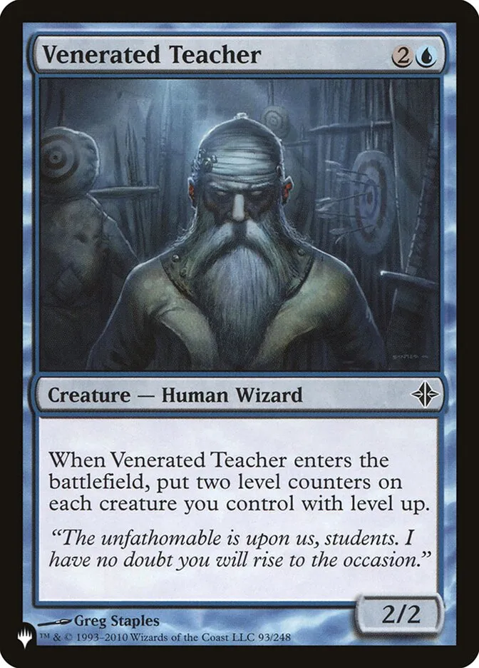 2020 The List Venerated Teacher #ROE-93 common card image