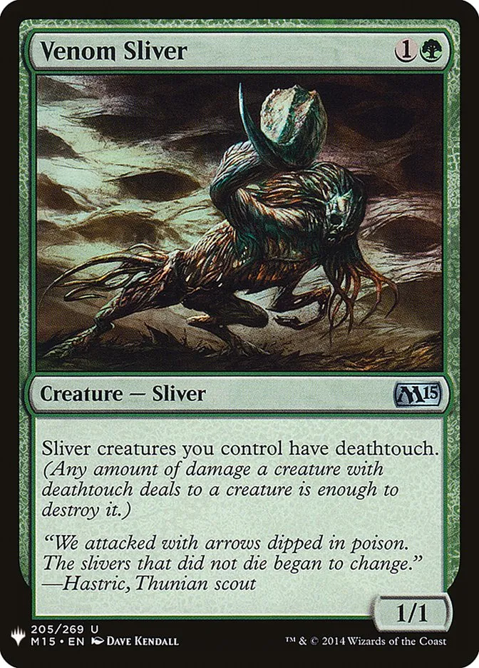 2020 The List Venom Sliver #M15-205 uncommon card image