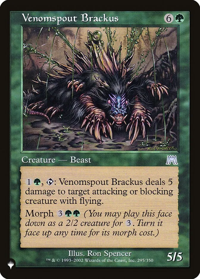 2020 The List Venomspout Brackus #ONS-295 uncommon card image