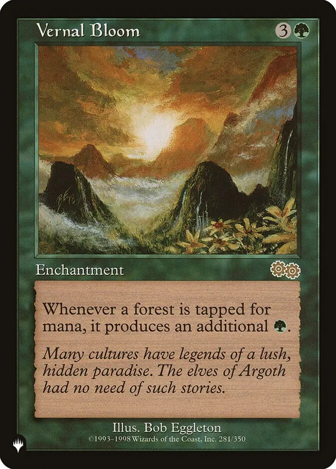 2020 The List Vernal Bloom #USG-281 rare card image