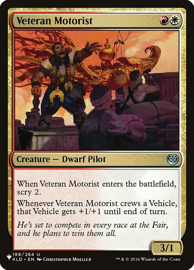 2020 The List Veteran Motorist #KLD-188 uncommon card image