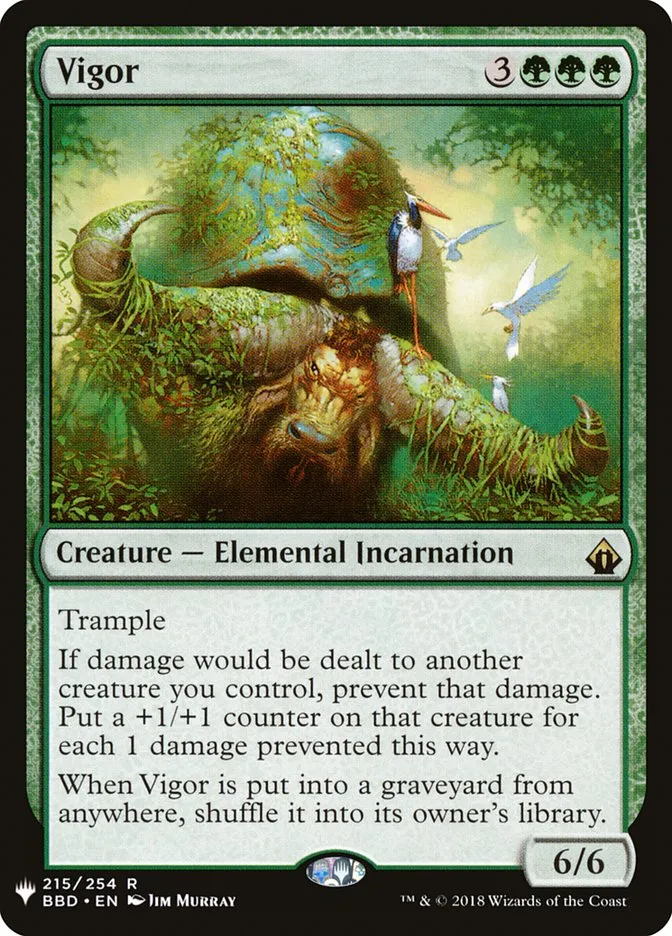 2020 The List Vigor rare #BBD-215 rare card image
