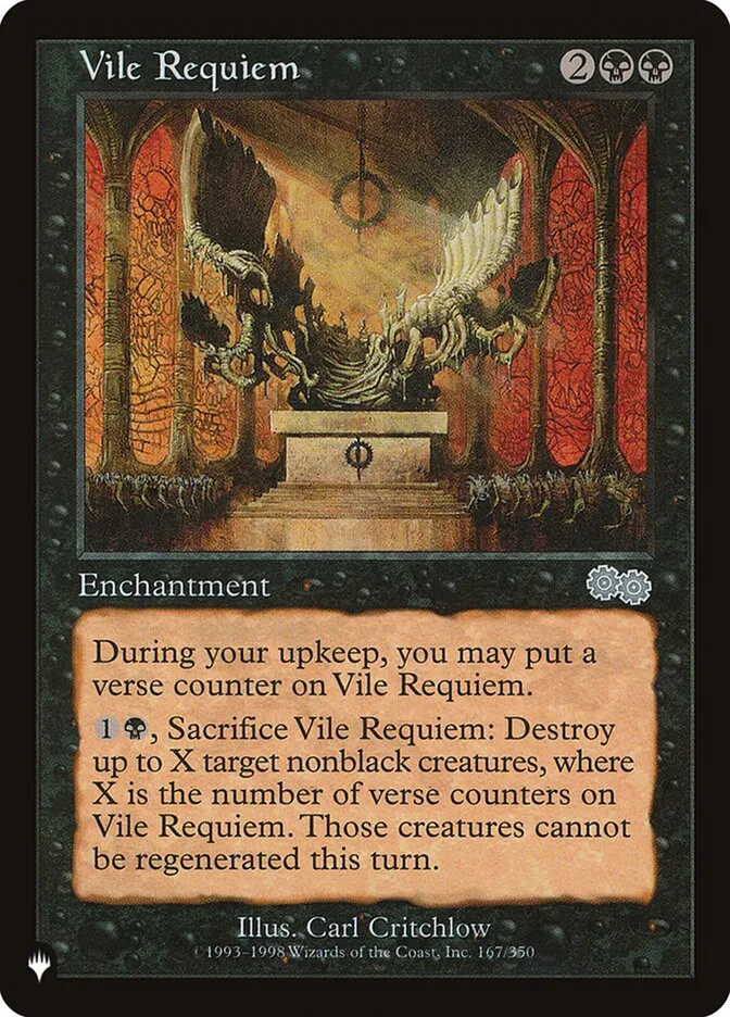 2020 The List Vile Requiem #USG-167 uncommon card image