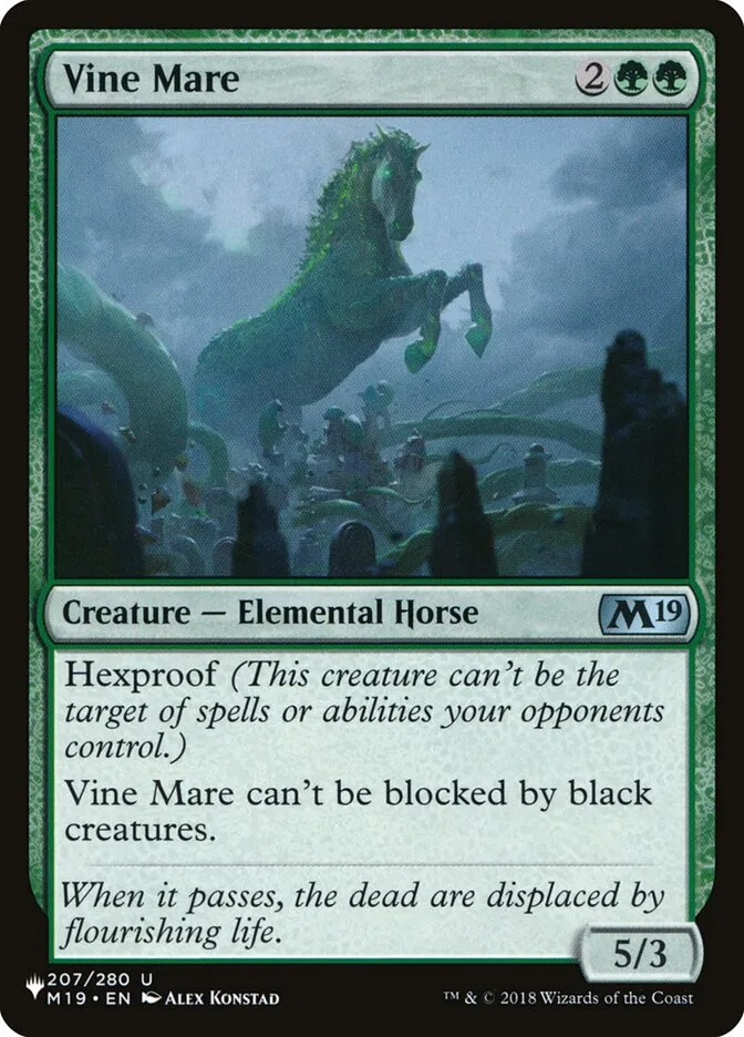2020 The List Vine Mare #M19-207 uncommon card image