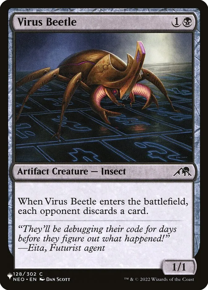 2020 The List Virus Beetle common #NEO-128 common card image