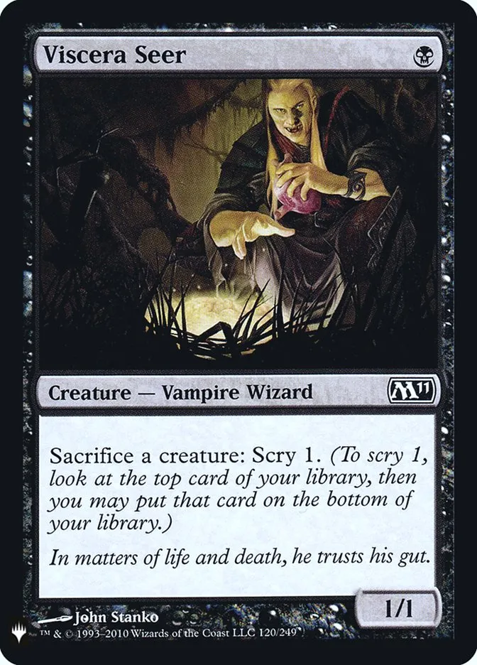 2020 The List Viscera Seer #M11-120 common card image