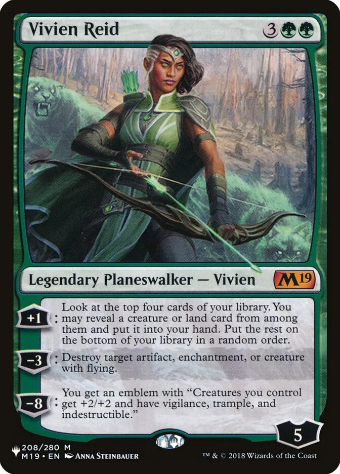 2020 The List Vivien Reid #M19-208 mythic card image