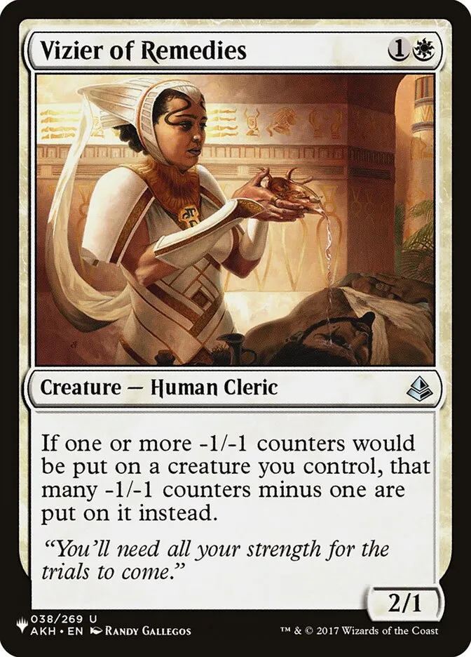 2020 The List Vizier of Remedies #AKH-38 uncommon card image