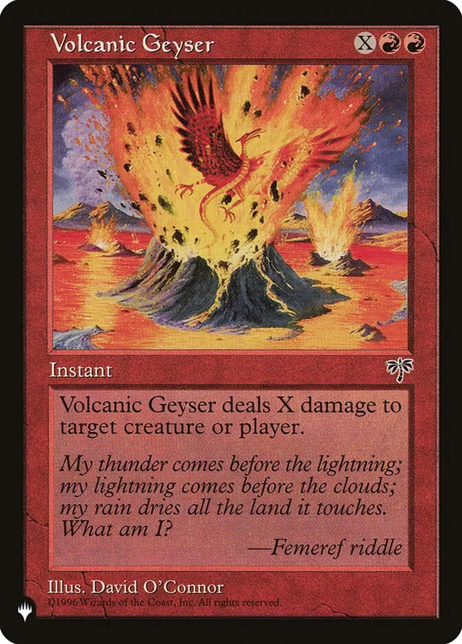 2020 The List Volcanic Geyser #MIR-202 uncommon card image