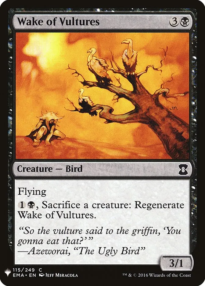 2020 The List Wake of Vultures #EMA-115 common card image