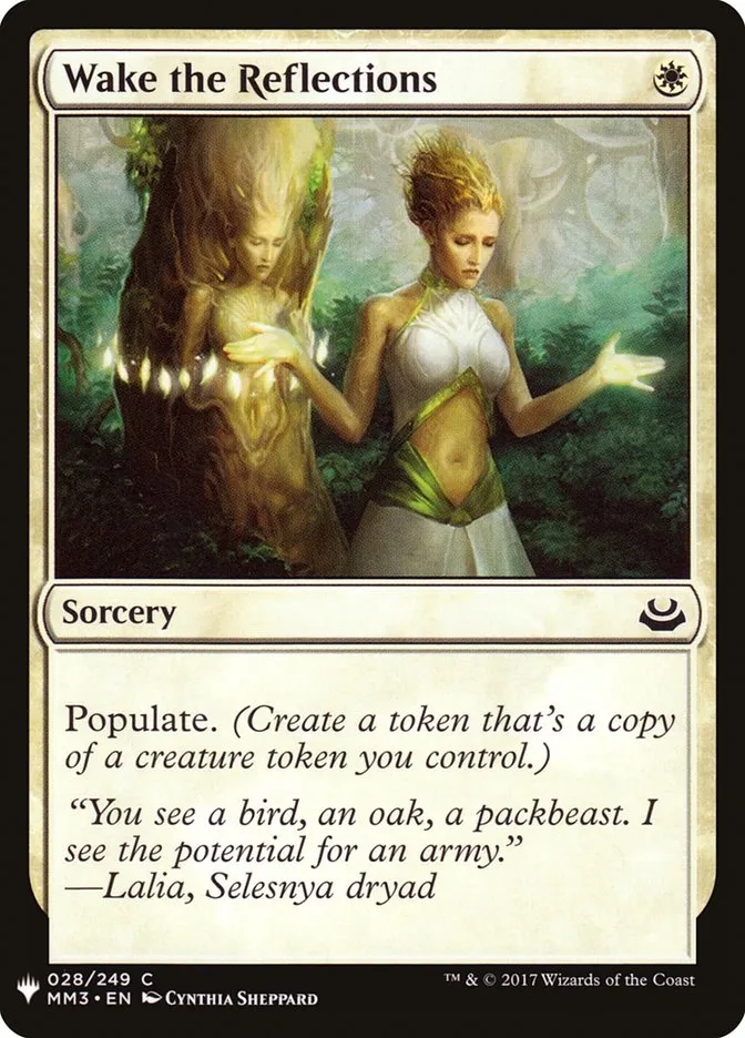 2020 The List Wake the Reflections common #MM3-28 common card image