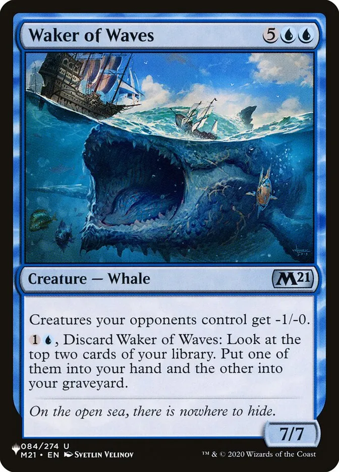 2020 The List Waker of Waves #M21-84 uncommon card image