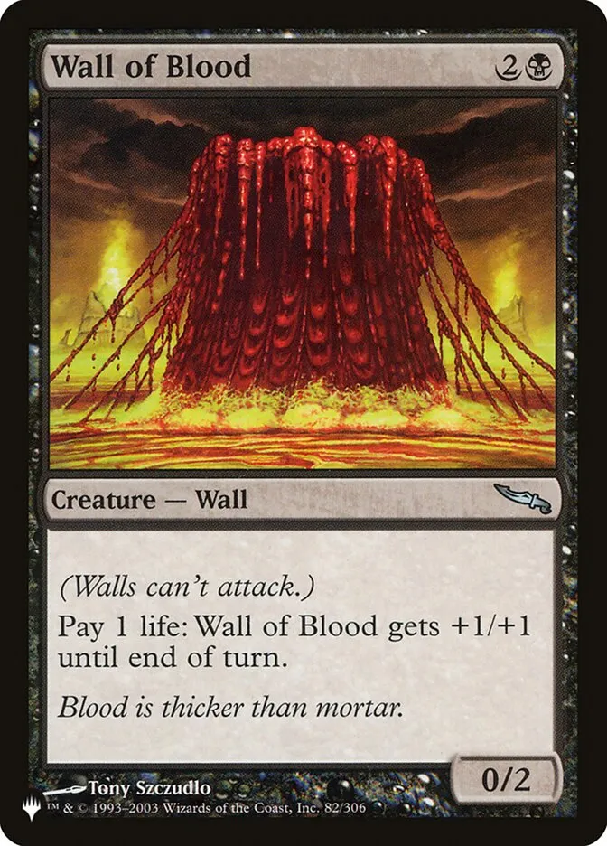 2020 The List Wall of Blood #MRD-82 uncommon card image