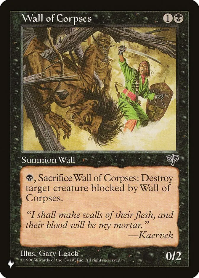 2020 The List Wall of Corpses #MIR-151 common card image