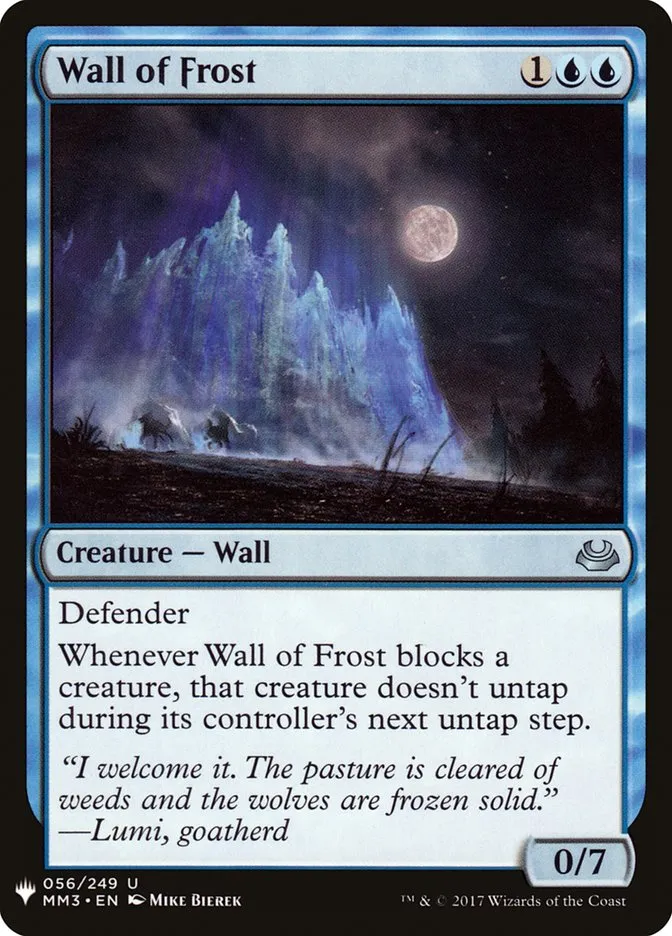 2020 The List Wall of Frost #MM3-56 uncommon card image
