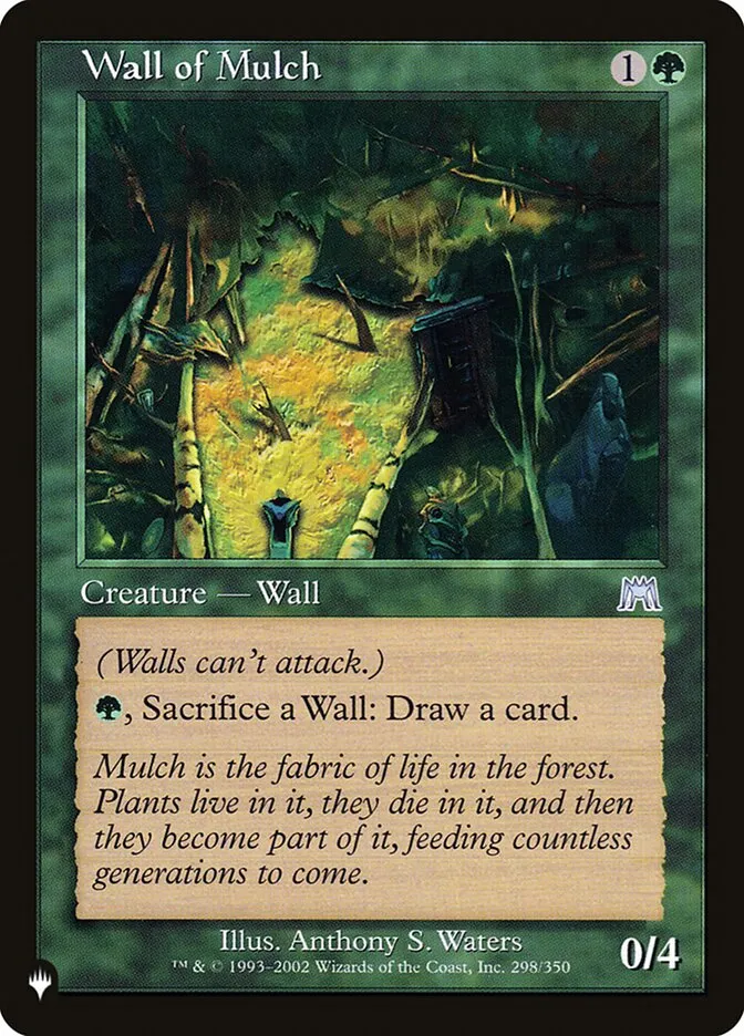 2020 The List Wall of Mulch #ONS-298 uncommon card image