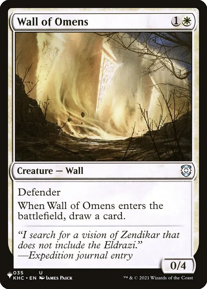 2020 The List Wall of Omens #KHC-35 uncommon card image