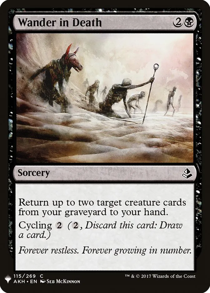 2020 The List Wander in Death #AKH-115 common card image