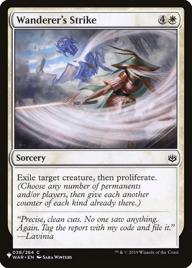 2020 The List Wanderer's Strike common #WAR-38 common card image