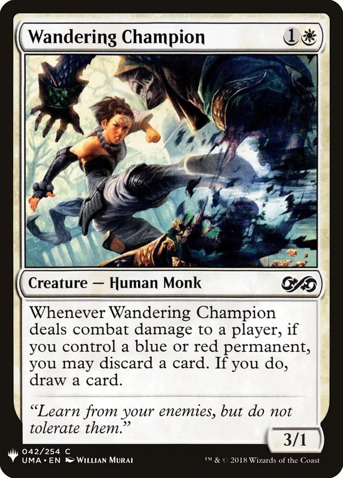 2020 The List Wandering Champion #UMA-42 common card image