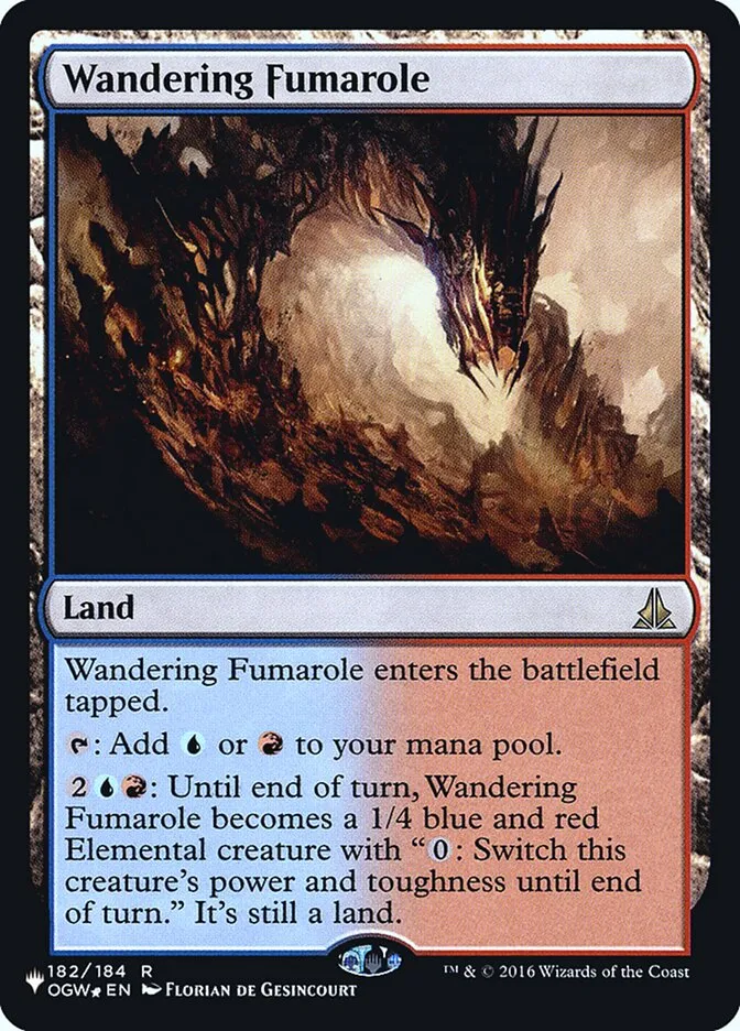 2020 The List Wandering Fumarole #OGW-182 rare card image