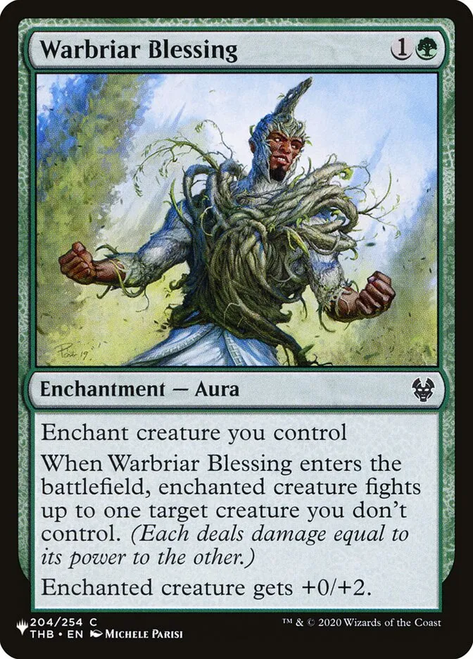 2020 The List Warbriar Blessing common #THB-204 common card image