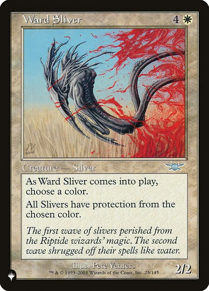 2020 The List Ward Sliver #LGN-25 uncommon card image