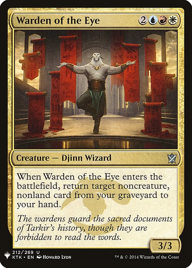 2020 The List Warden of the Eye #KTK-212 uncommon card image