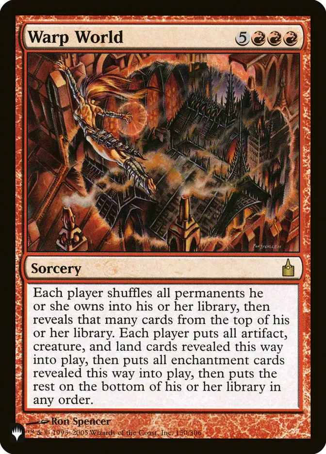 2020 The List Warp World #RAV-150 rare card image