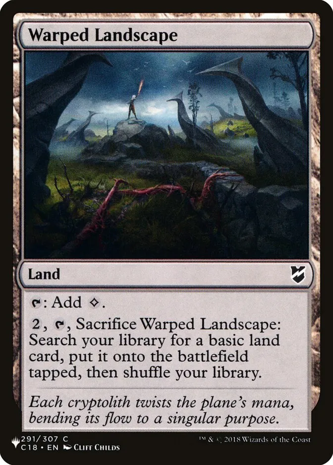 2020 The List Warped Landscape #C18-291 common card image