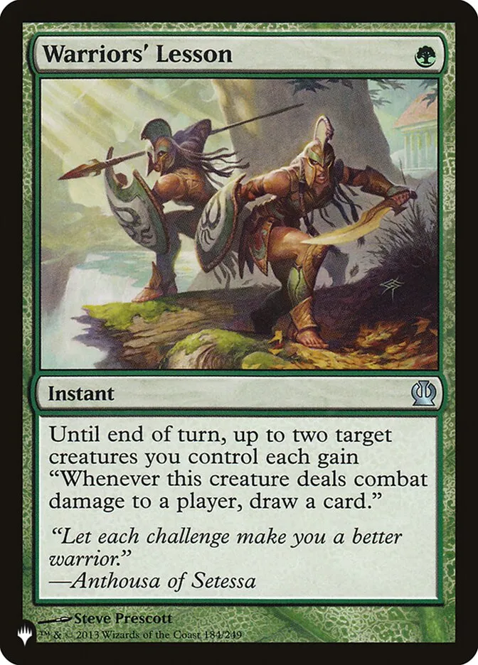 2020 The List Warriors' Lesson #THS-184 uncommon card image