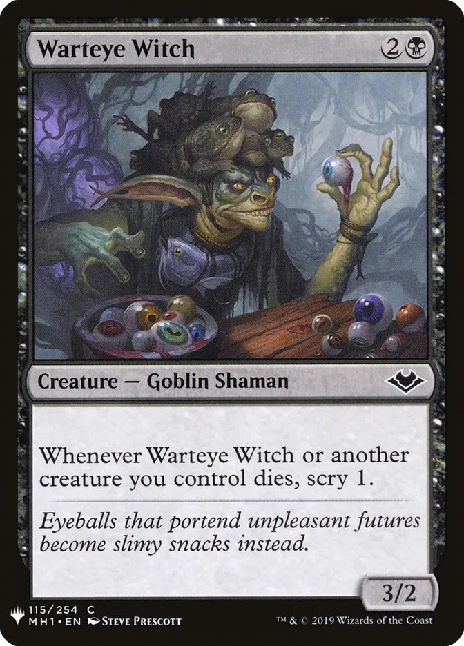 2020 The List Warteye Witch #MH1-115 common card image