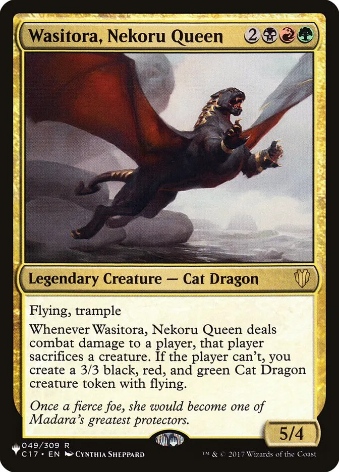 2020 The List Wasitora, Nekoru Queen #C17-49 rare card image