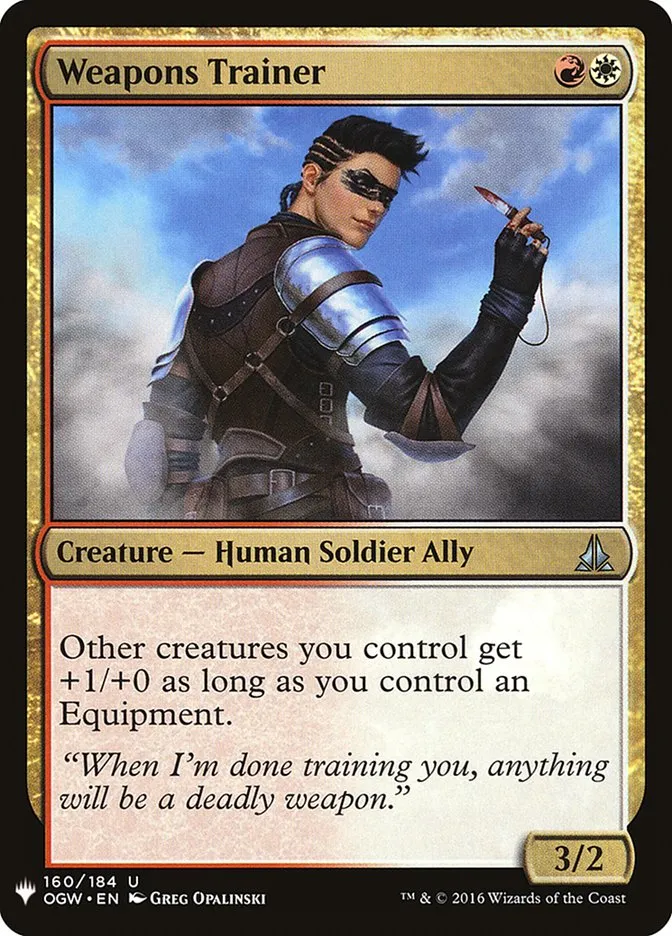 2020 The List Weapons Trainer uncommon #OGW-160 uncommon card image