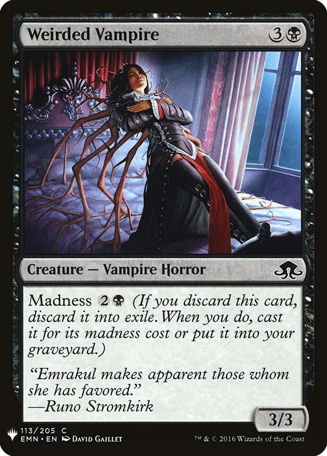 2020 The List Weirded Vampire common #EMN-113 common card image