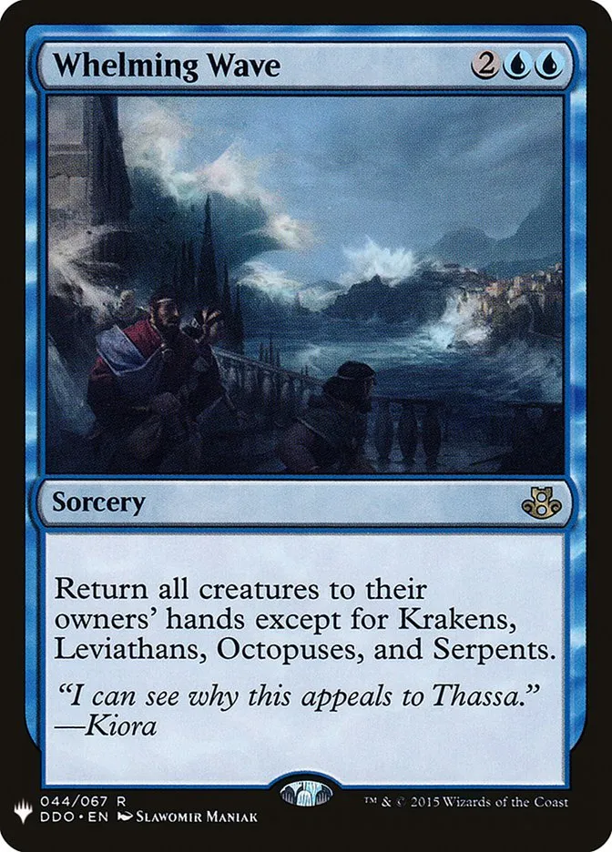 2020 The List Whelming Wave #DDO-44 rare card image