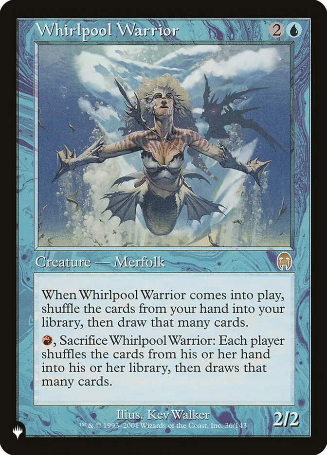 2020 The List Whirlpool Warrior #APC-36 rare card image
