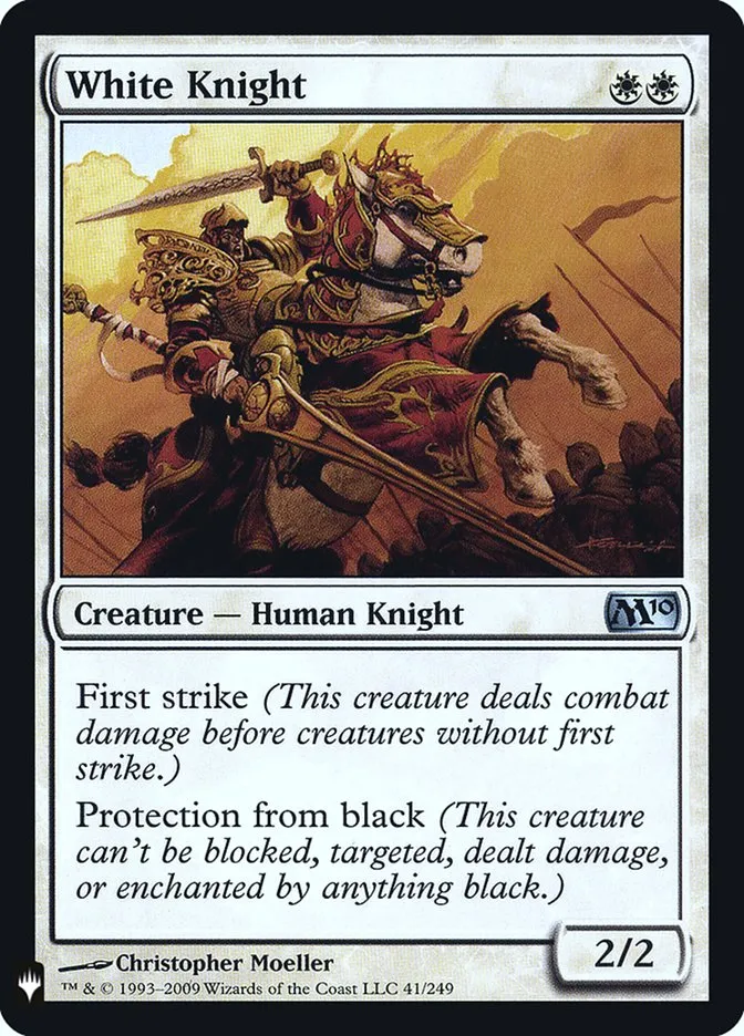2020 The List White Knight #M10-41 uncommon card image