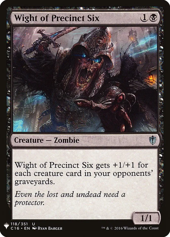 2020 The List Wight of Precinct Six #C16-118 uncommon card image