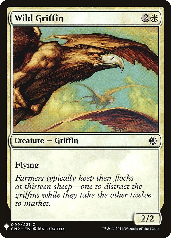 2020 The List Wild Griffin #CN2-99 common card image