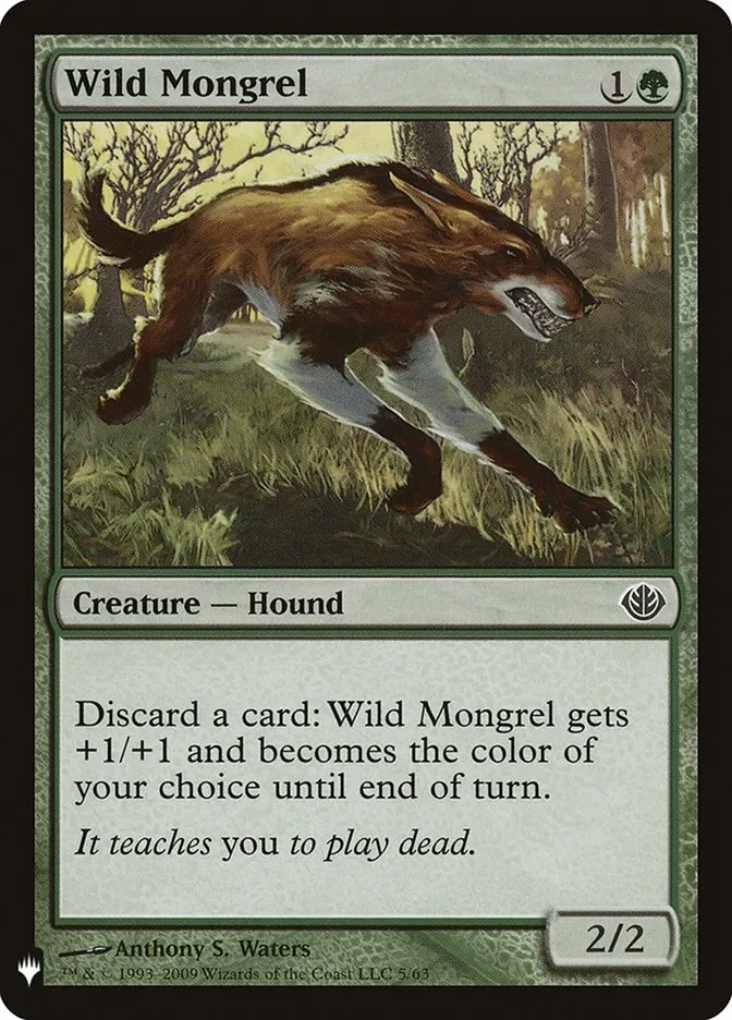 2020 The List Wild Mongrel common #DDD-5 common card image