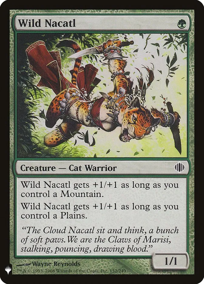 2020 The List Wild Nacatl #ALA-152 common card image