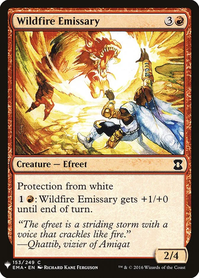 2020 The List Wildfire Emissary #EMA-153 common card image