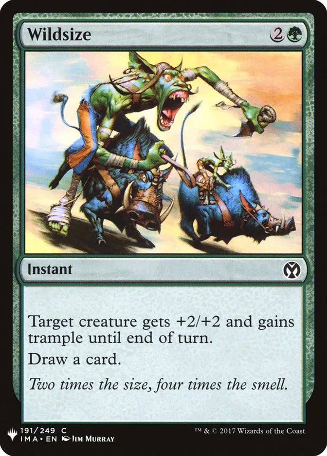 2020 The List Wildsize common #IMA-191 common card image