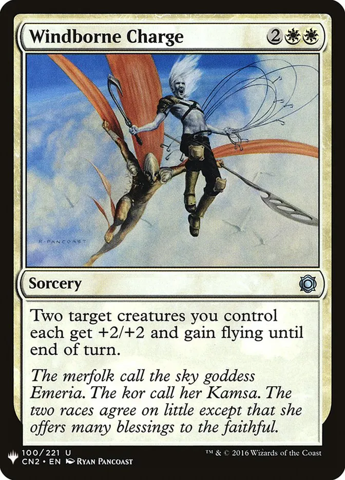 2020 The List Windborne Charge uncommon #CN2-100 uncommon card image