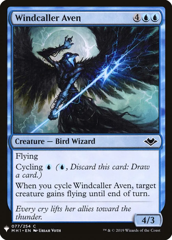 2020 The List Windcaller Aven #MH1-77 common card image