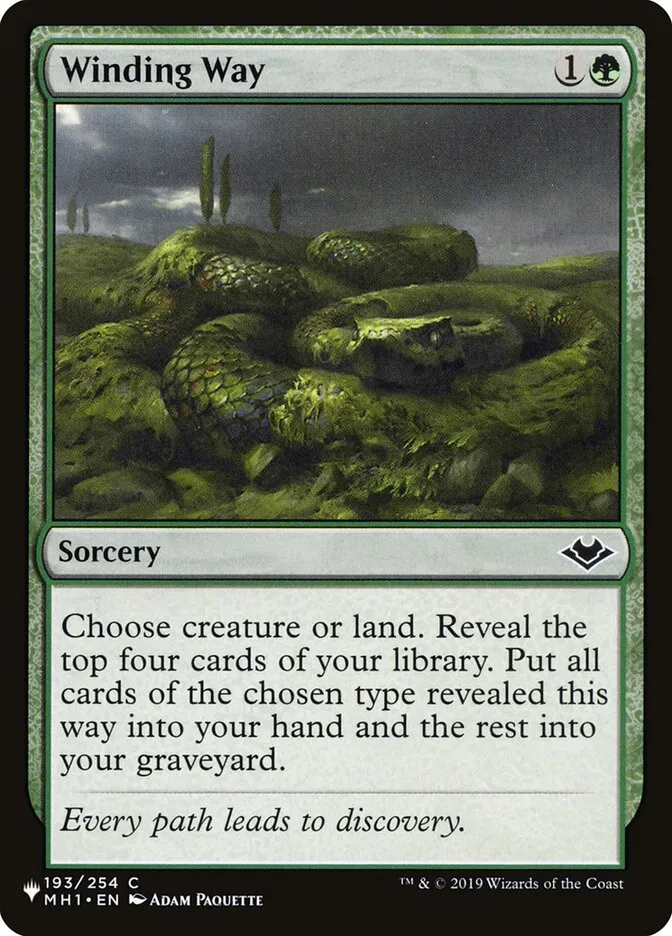 2020 The List Winding Way #MH1-193 common card image