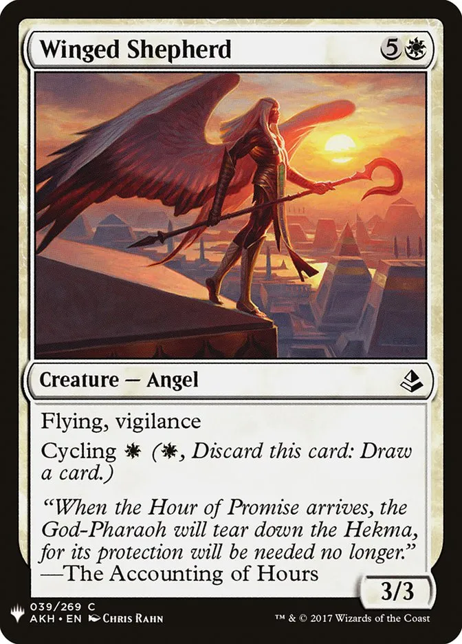 2020 The List Winged Shepherd common #AKH-39 common card image