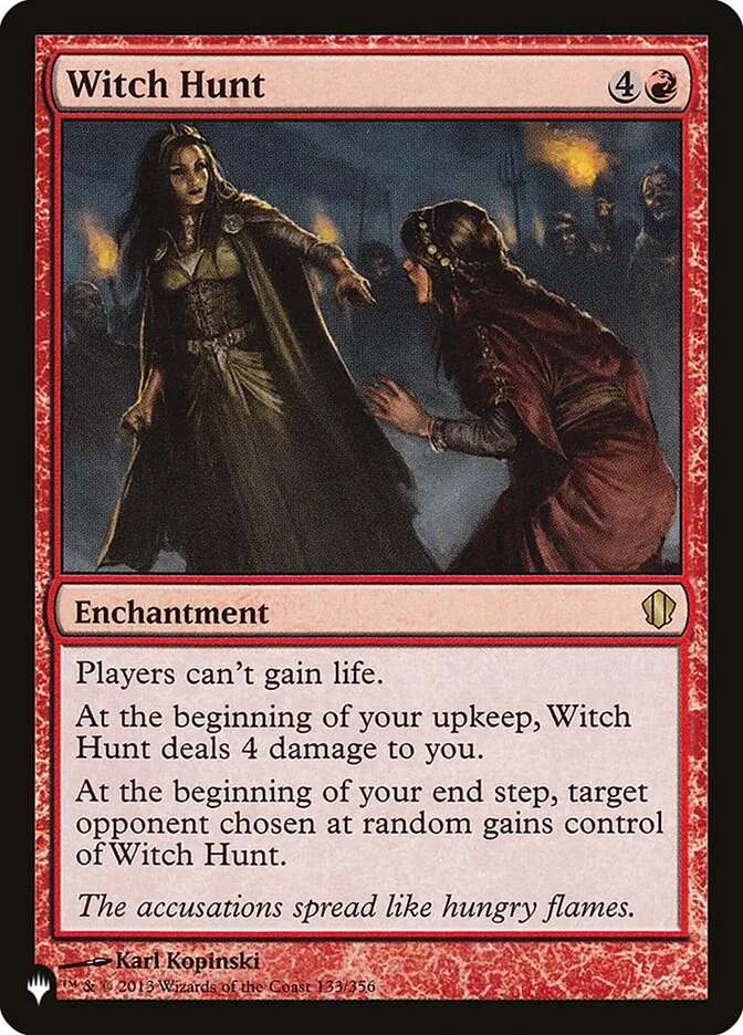 2020 The List Witch Hunt #C13-133 rare card image